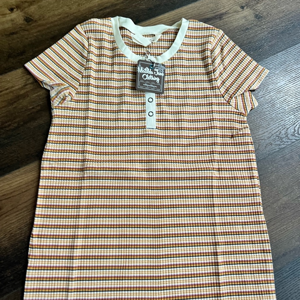 Matilda Jane ribbed tween stripe sz 16